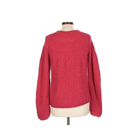 Rag & Bone Joseph Alpaca Wool Sweater Radish Pink Large - Picture 9 of 14